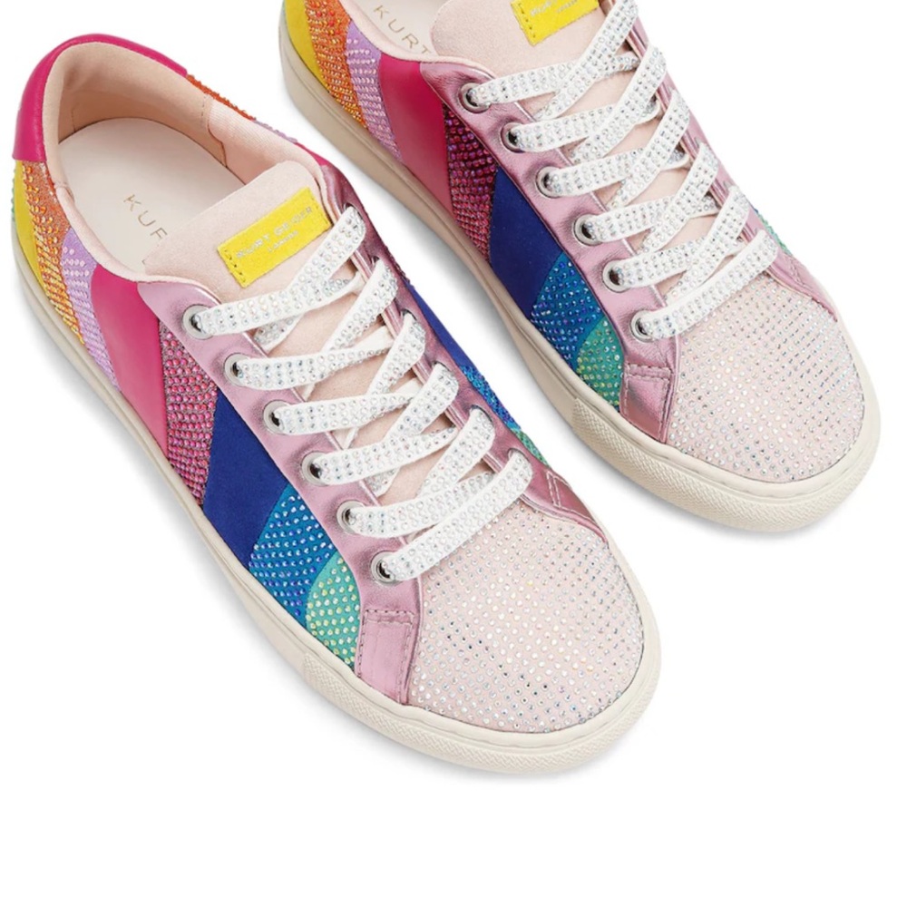 Kurt Geiger Pink and Blue Women's Sneakers
